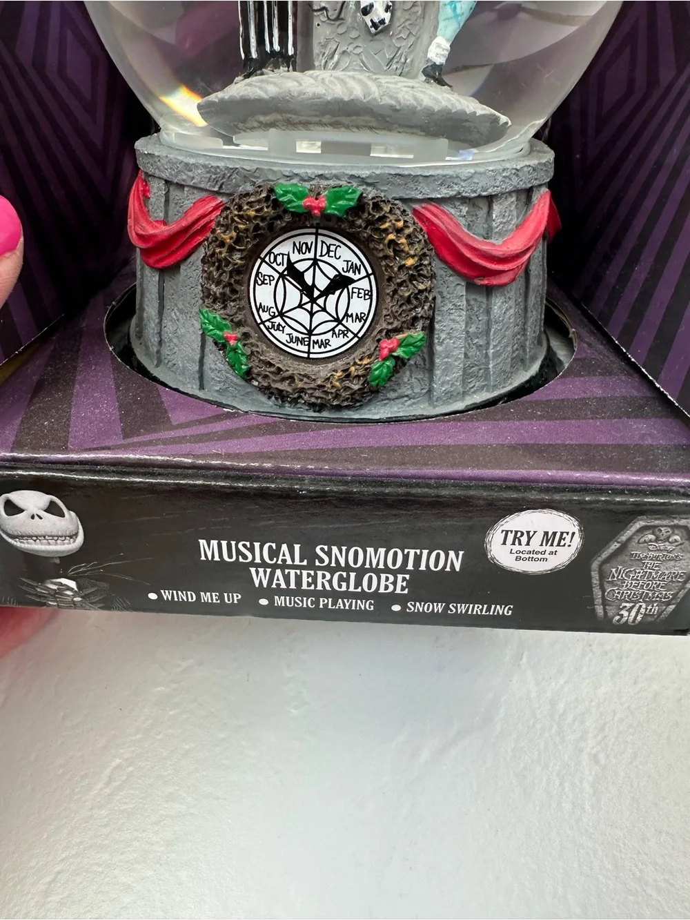 Jack & Sally Musical Snow Globe